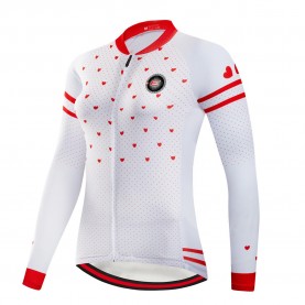 Langlauf Thermo Shirt women E-Swiss White Red