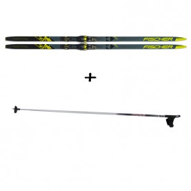 Langlauf Ski Fischer Twin Skin Performance Medium Set 2021/2022