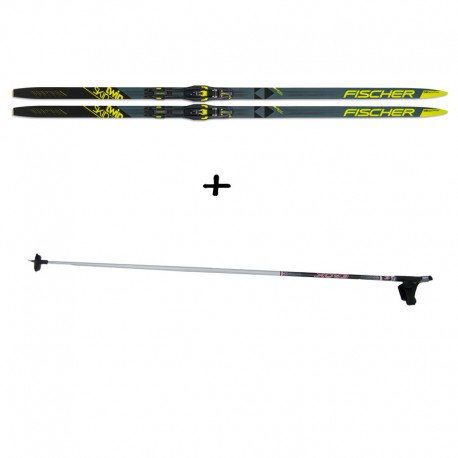 Langlauf Ski Fischer Twin Skin Performance Medium Set 2021/2022