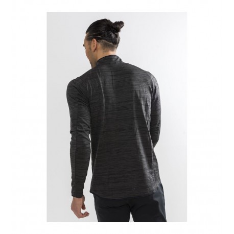 Langlauf Pullover Craft Halfzip Melang