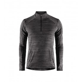 Langlauf Pullover Craft Halfzip Melang