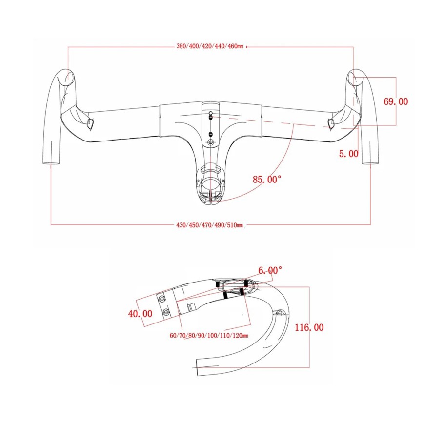Triathlon Lenker System Deda Chrono