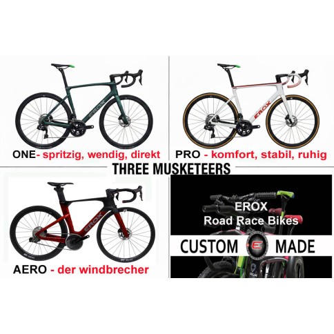 Rennrad Karbon Rahmen Erox PRO custom made